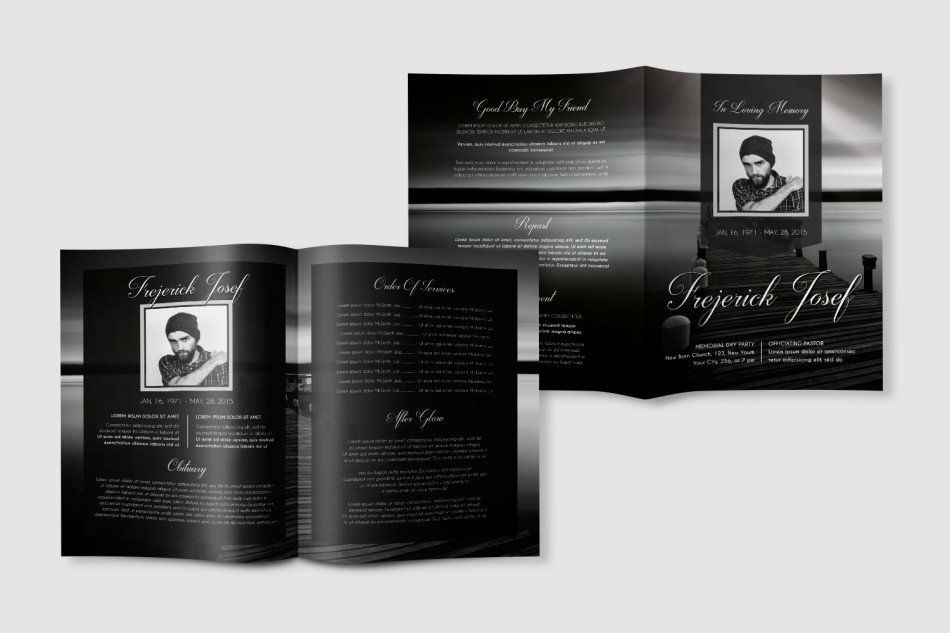 Free Template Funeral Program 17 Free Template Funeral Program 17