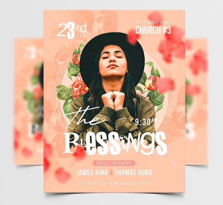 The Blessing – Free Flyer PSD Template The Blessing – Free Flyer PSD Template