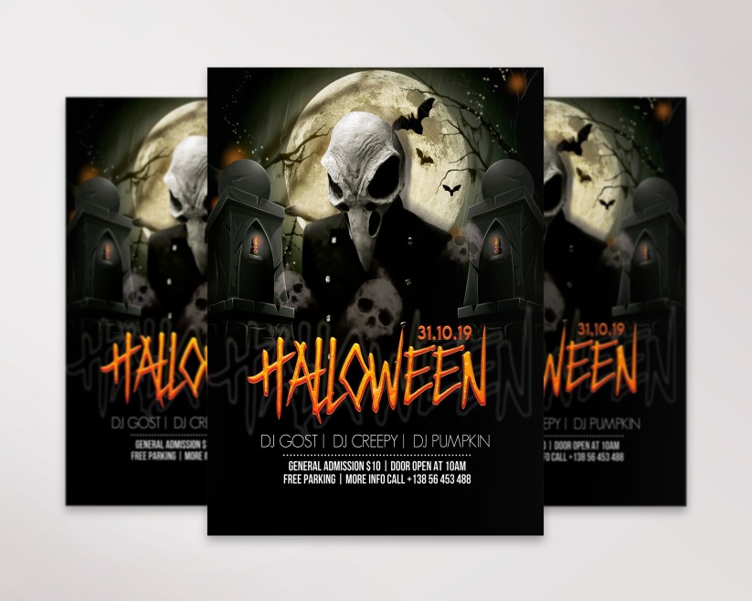 Halloween – Free PSD Flyer Template 02 Halloween – Free PSD Flyer Template 02