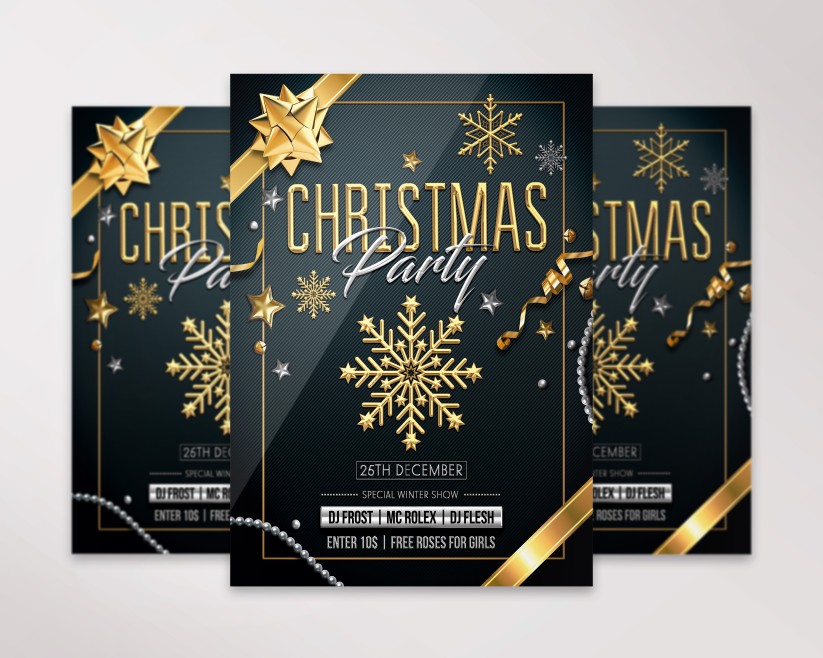 Christmas Party – Free PSD Flyer Template 01 Christmas Party – Free PSD Flyer Template 01