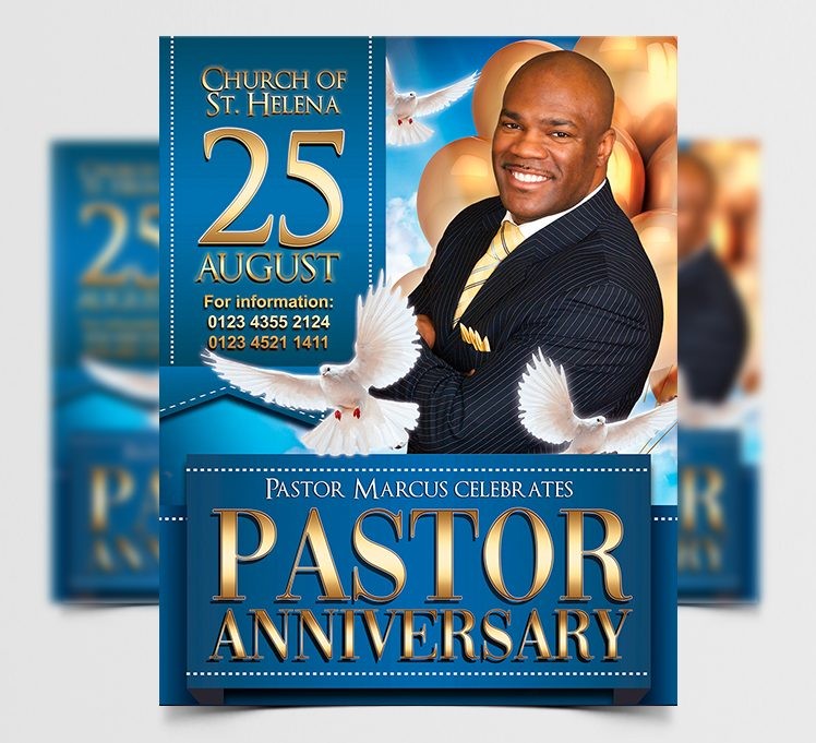 Pastor Anniversary – Free Flyer PSD Template Pastor Anniversary – Free Flyer PSD Template