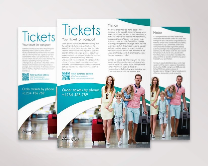 Tickets – Free Flyer PSD Template Tickets – Free Flyer PSD Template