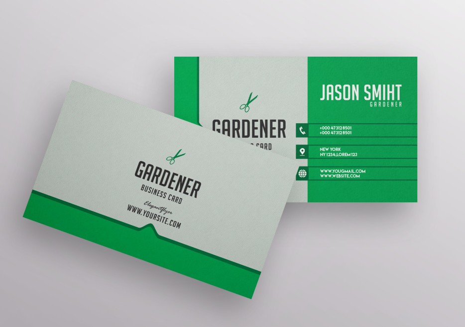 Green Gardener Business Card Green Gardener Business Card