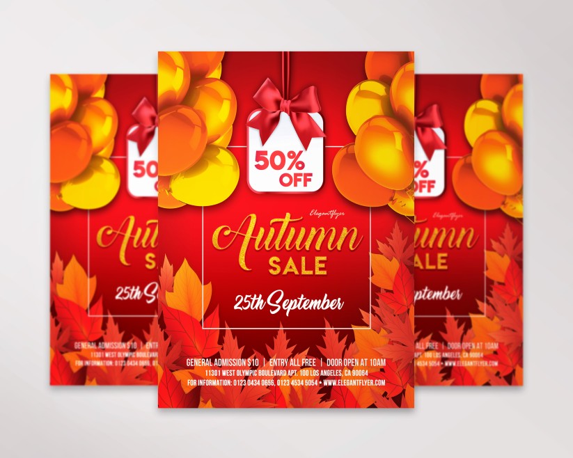 Autumn Sale – Free PSD Flyer Template 015 Autumn Sale – Free PSD Flyer Template 015