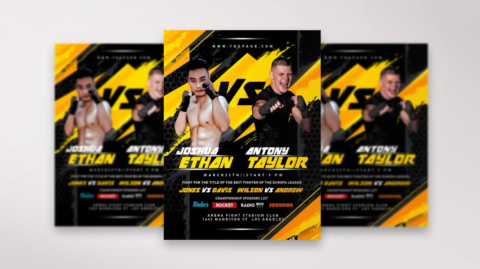 Fight Championship Premium Flyer Template Fight Championship Premium Flyer Template
