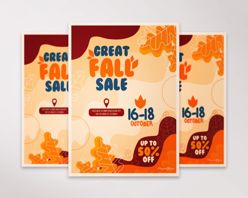 Fall Sale – Free PSD Flyer Template 021 Fall Sale – Free PSD Flyer Template 021