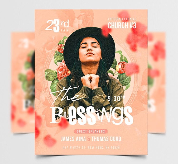 The Blessing – Free Flyer PSD Template The Blessing – Free Flyer PSD Template