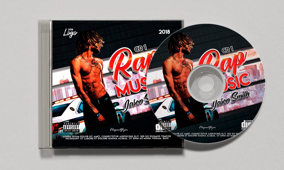 Rap Music – Free CD Cover PSD Template Rap Music – Free CD Cover PSD Template