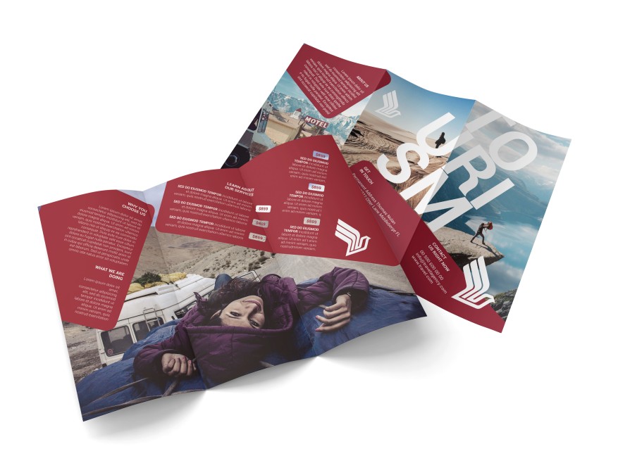 Travel and Tourism Tri-Fold Brochure Template Travel and Tourism Tri-Fold Brochure Template