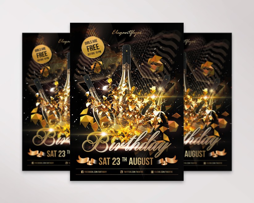 21 BIRTHDAY - PREMIUM CLUB FLYER PSD TEMPLATE 21 BIRTHDAY - PREMIUM CLUB FLYER PSD TEMPLATE