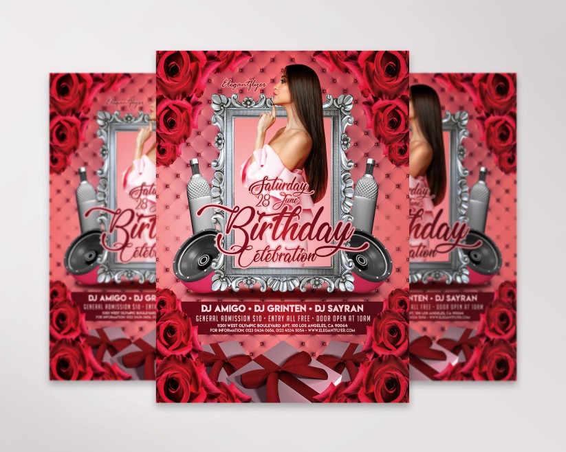 BIRTHDAY CELEBRATION V03 - FLYER PSD TEMPLATE 041 BIRTHDAY CELEBRATION V03 - FLYER PSD TEMPLATE 041