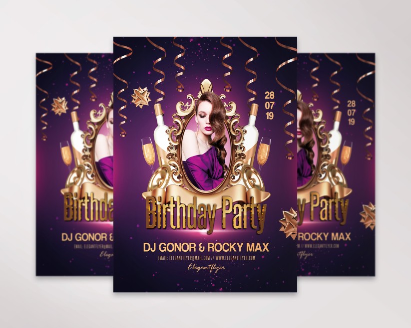 BIRTHDAY PARTY - PSD FLYER TEMPLATE 030 BIRTHDAY PARTY - PSD FLYER TEMPLATE 030