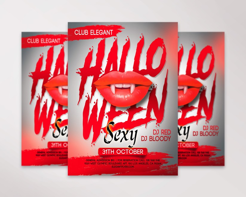 Sexy Halloween – Flyer PSD Template + Instagram template Sexy Halloween – Flyer PSD Template + Instagram template