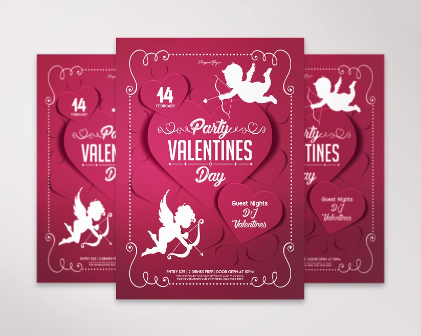Valentines Day Party V02 – Free Flyer PSD Template 09 Valentines Day Party V02 – Free Flyer PSD Template 09