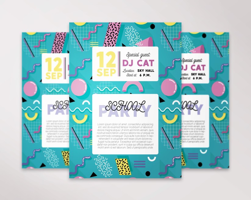 School Party – Free Flyer PSD Template 9 School Party – Free Flyer PSD Template 9