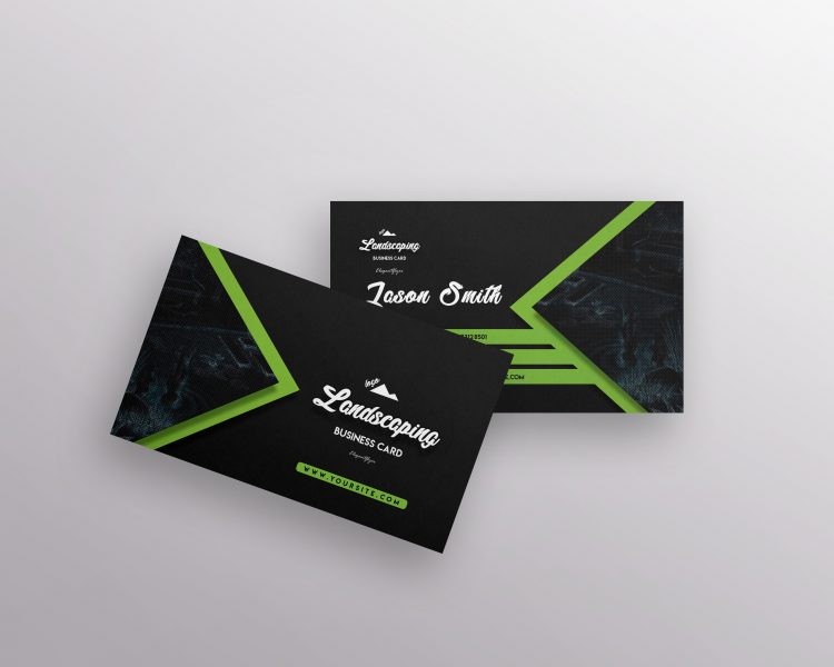 Landscaping Business Card Templates PSD Landscaping Business Card Templates PSD