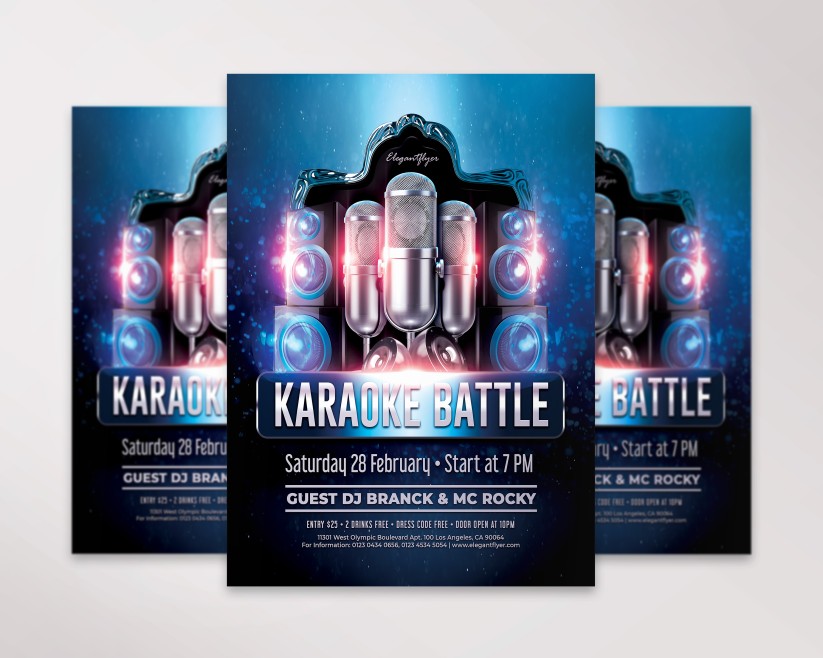 1000+ Free Karaoke Flyer Templates (PSD) - by ElegantFlyer