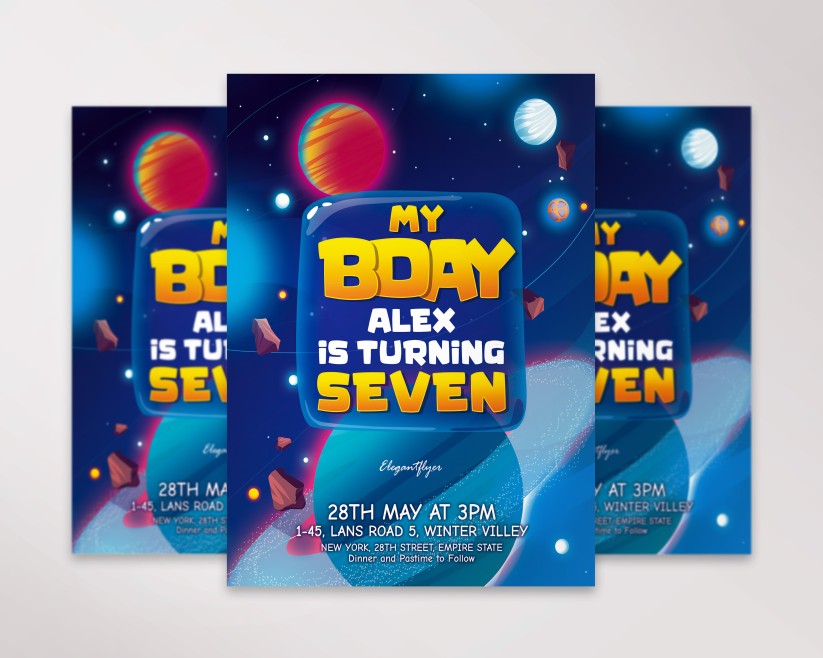 PREMIUM KIDS BIRTHDAY INVITATION PSD TEMPLATE 029 PREMIUM KIDS BIRTHDAY INVITATION PSD TEMPLATE 029