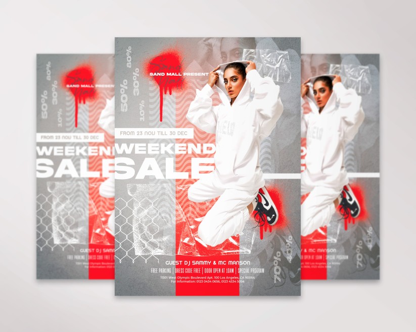 Weekend Sale – Premium PSD Flyer Template 038 Weekend Sale – Premium PSD Flyer Template 038