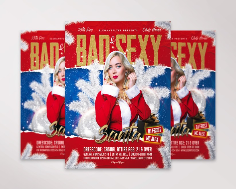 22 Bad & Sexy Santa – Premium PSD Flyer Template 22 Bad & Sexy Santa – Premium PSD Flyer Template