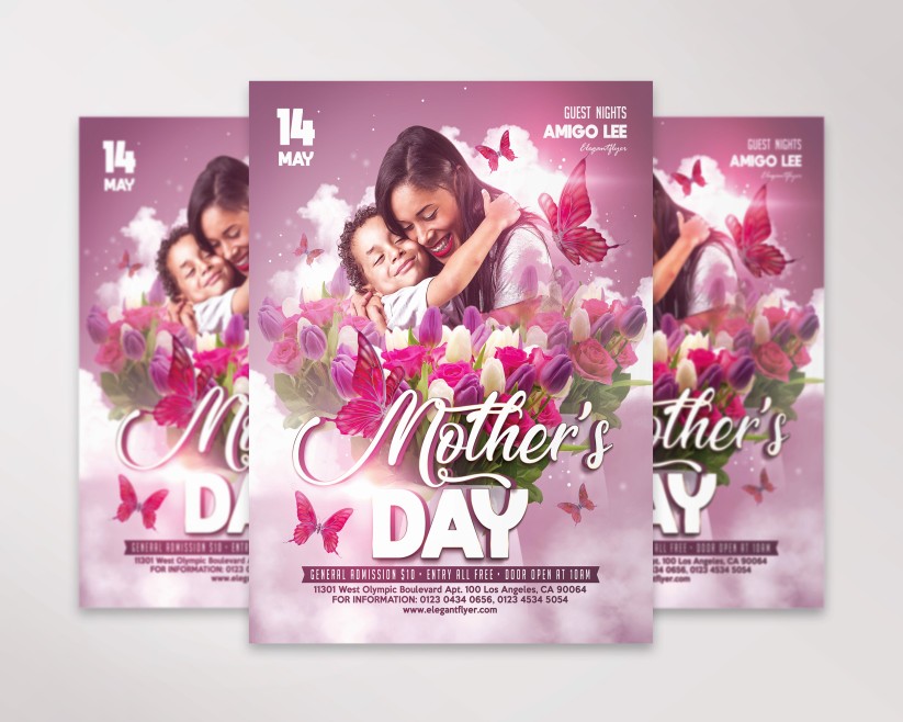 17 Mother’s Day Celebration – Flyer PSD Template 17 Mother’s Day Celebration – Flyer PSD Template