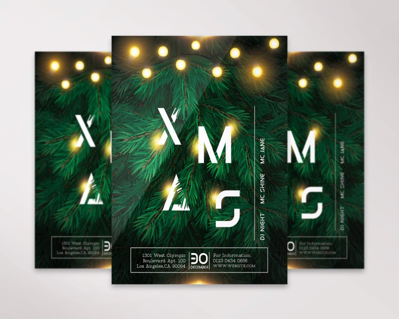 Winter Party Flyer PSD Template 036 Winter Party Flyer PSD Template 036