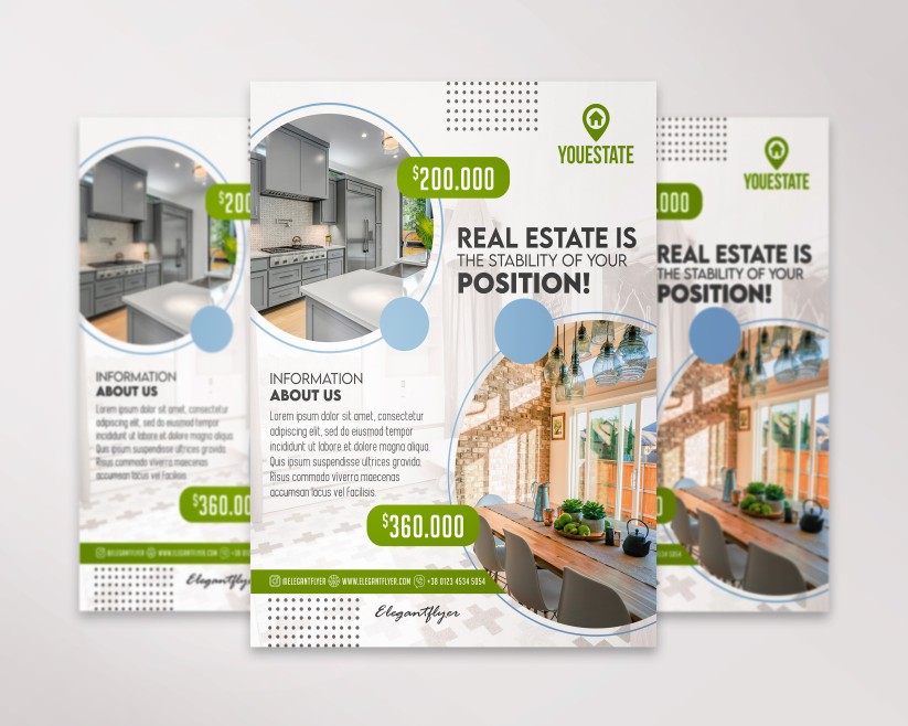 White Real Estate Free Flyer White Real Estate Free Flyer