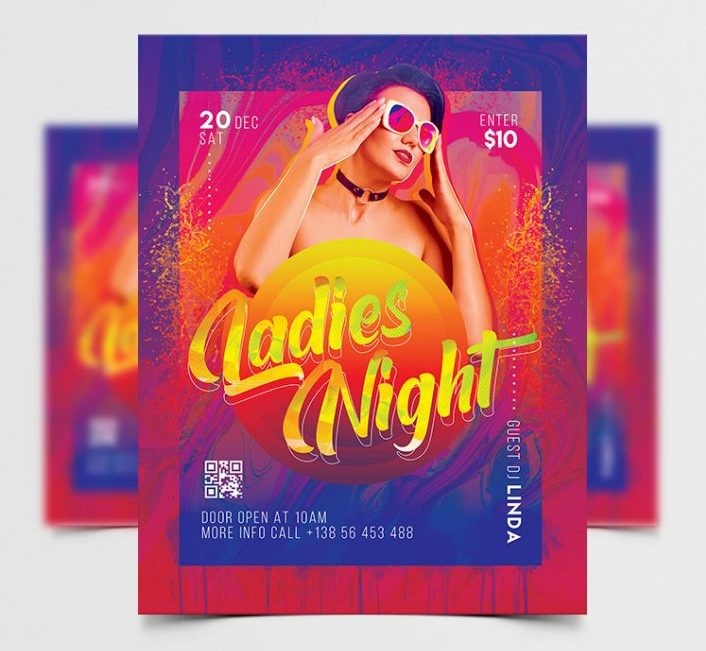 35+ Free Lady’s Party Flyers Templates in PSD + Premium Version! | by ...