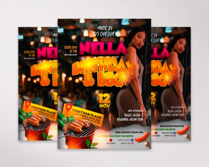 25 BIRTHDAY PARTY - PREMIUM PSD FLYER TEMPLATE 25 BIRTHDAY PARTY - PREMIUM PSD FLYER TEMPLATE