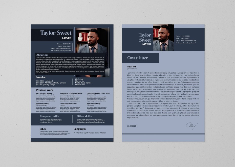 blue lawyer resume psd template blue lawyer resume psd template