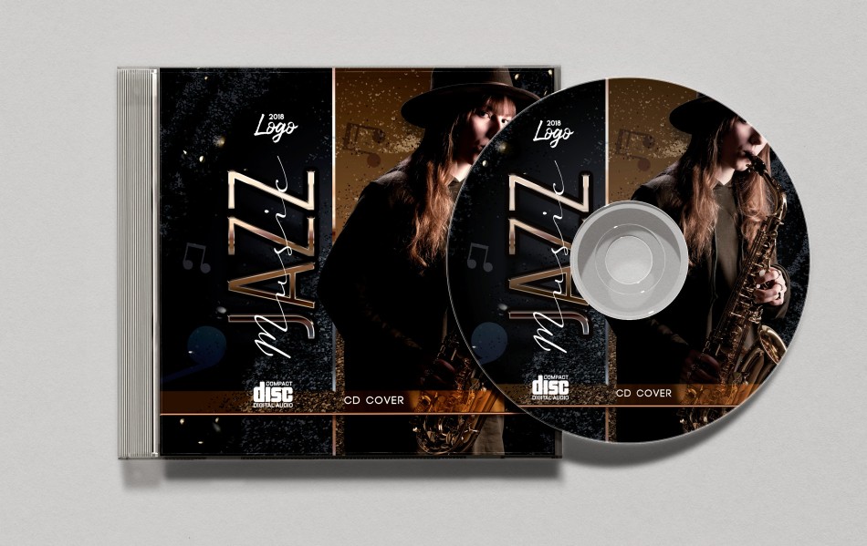Jazz Music – Free PSD CD Cover Template Jazz Music – Free PSD CD Cover Template