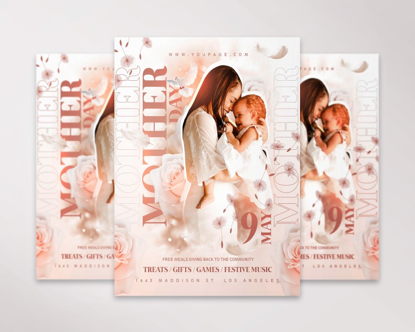 5 Mother Day – Free Flyer PSD Template 5 Mother Day – Free Flyer PSD Template