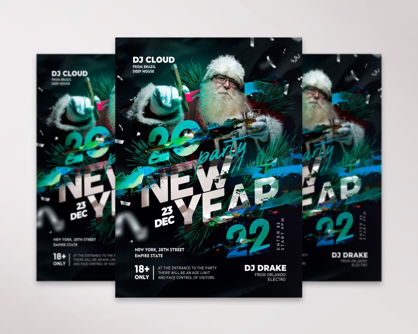 18 New Year – Premium PSD Flyer Template 18 New Year – Premium PSD Flyer Template
