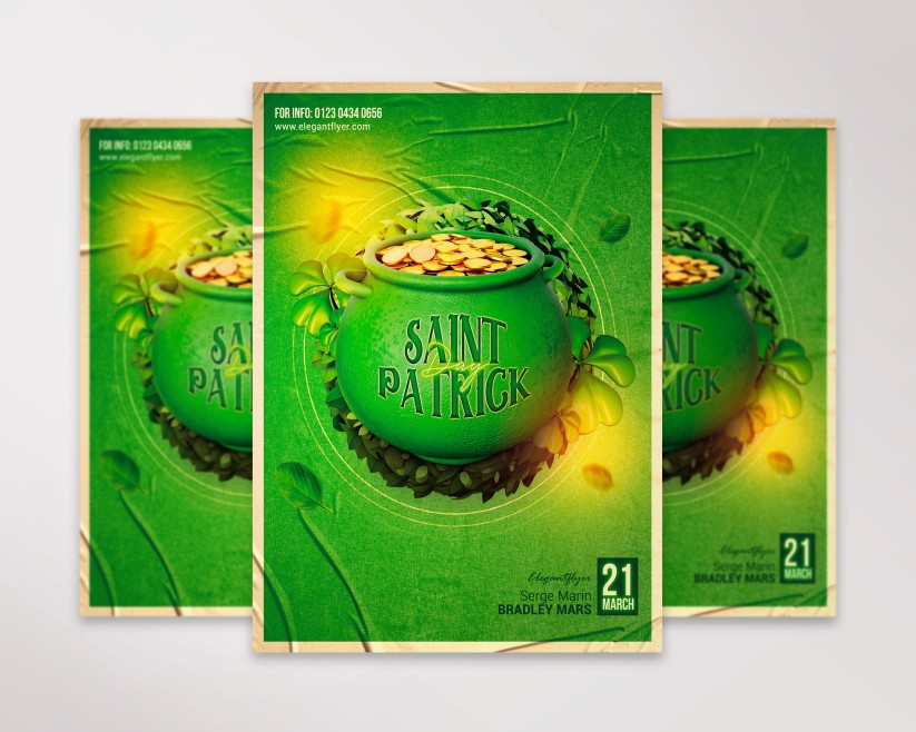 St. Patrick Day Flyer PSD Template 8 St. Patrick Day Flyer PSD Template 8