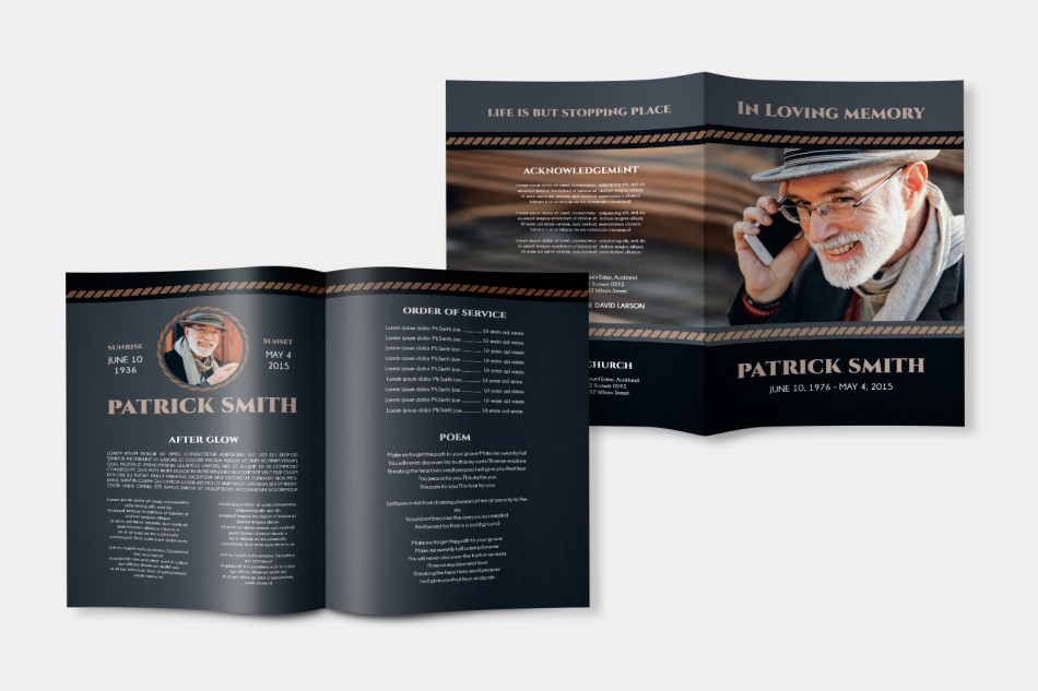 Free Funeral Brochure Template in PSD 8 Free Funeral Brochure Template in PSD 8
