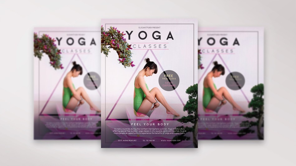 Yoga Classes PSD Template Yoga Classes PSD Template