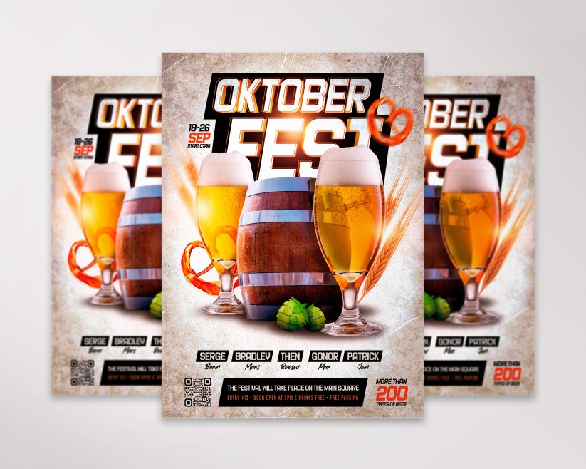 1 Oktoberfest – Free Flyer PSD Template 1 Oktoberfest – Free Flyer PSD Template
