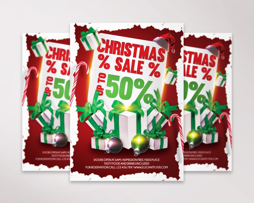 Christmas Sale – Premium PSD Flyer Template 041 Christmas Sale – Premium PSD Flyer Template 041