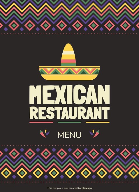 Mexican Restaurant Menu Presentation Mexican Restaurant Menu Presentation
