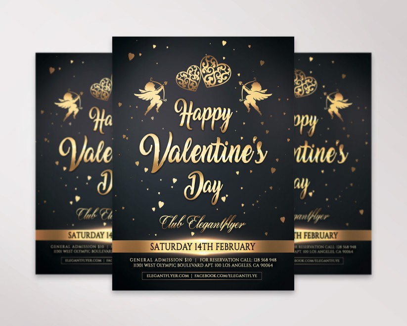 Free Valentine's Day – Flyer PSD Template 010 Free Valentine's Day – Flyer PSD Template 010