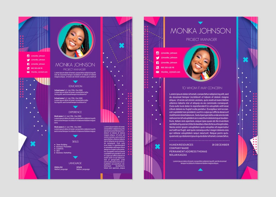 Project Manager Free Resume PSD Template 5 Project Manager Free Resume PSD Template 5