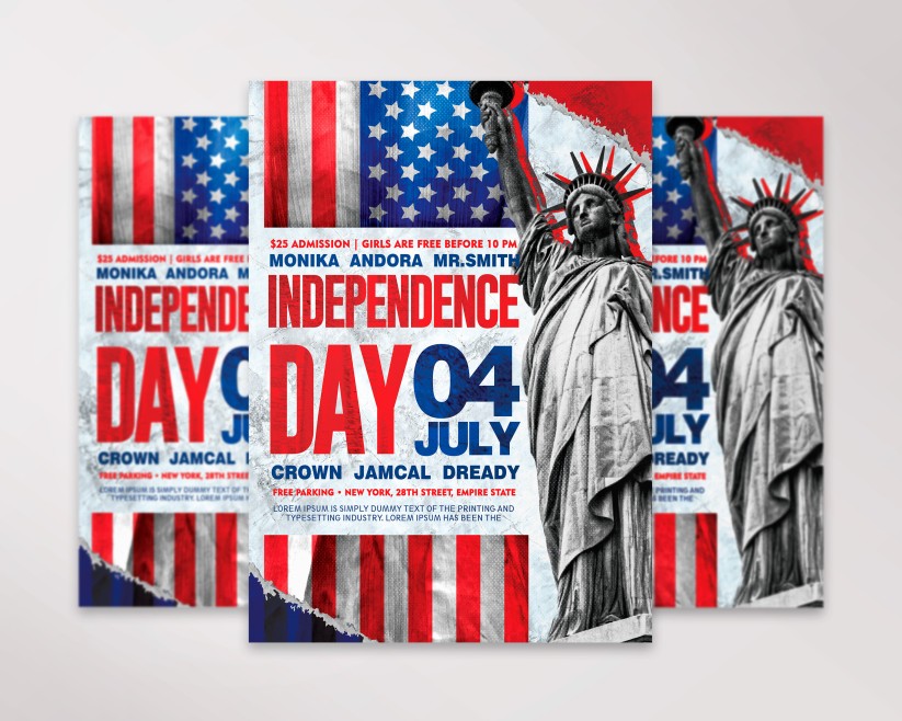 Independence Day – Free Flyer PSD Template Independence Day – Free Flyer PSD Template
