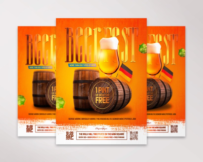 12 Beer Festival – Premium PSD Flyer Template 12 Beer Festival – Premium PSD Flyer Template