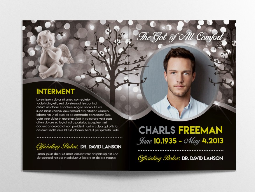 ELEGANT MEMORIES FUNERAL PROGRAM BROCHURE 031 ELEGANT MEMORIES FUNERAL PROGRAM BROCHURE 031