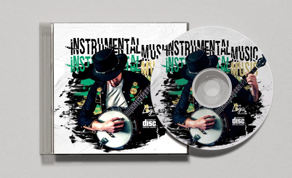 Instrumental Music – Free PSD CD Cover Template Instrumental Music – Free PSD CD Cover Template