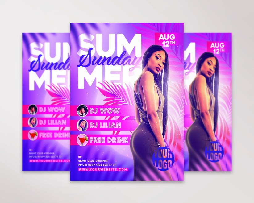 Summer Sunday flyer Summer Sunday flyer