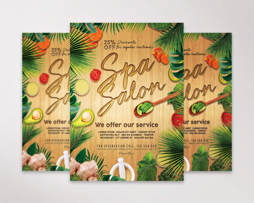 Spa Salon – Flyer PSD Template 32 Spa Salon – Flyer PSD Template 32