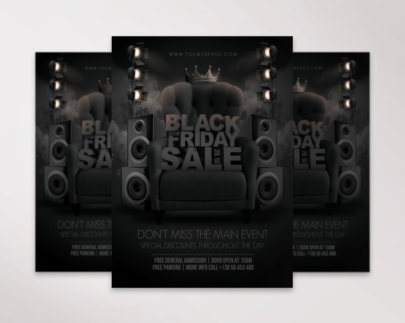 Black Friday – Premium PSD Flyer Template 036 Black Friday – Premium PSD Flyer Template 036