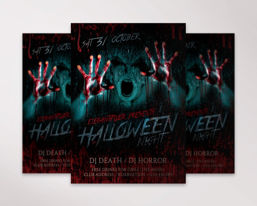 Halloween Night Monster - Premium Flyer PSD Template Halloween Night Monster - Premium Flyer PSD Template