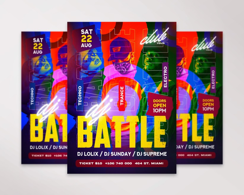 Dj Battle Flyer Dj Battle Flyer
